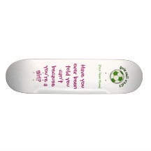 Soccer Ball in Green Custom Skateboard
