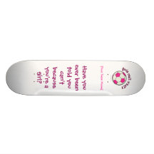 Soccer Ball in Pink Custom Skate Board
