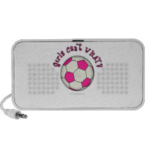 Soccer Ball in Pink iPod Speaker