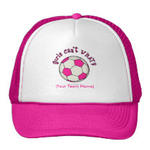 Soccer Ball in Pink Trucker Hat