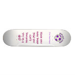 Soccer Ball in Purple Custom Skate Board