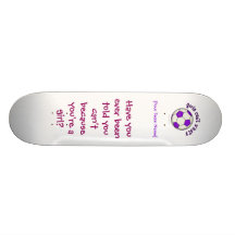 Soccer Ball in Purple Custom Skate Board