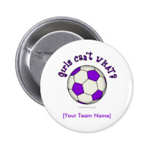Soccer Ball in Purple Pins