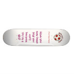 Soccer Ball in Red Custom Skate Board
