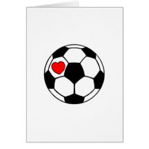 Soccer Ball (Red Heart) Cards