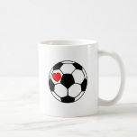 Soccer Ball (Red Heart) Mugs
