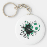 soccer ball ripping thru key chains