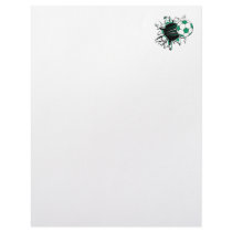 soccer ball ripping thru customized letterhead