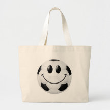 Soccer Ball Smiley Face Bag