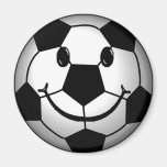 Soccer Ball Smiley Face Magnet