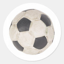 Soccer Ball Soccer Fan Football Footie Soccer Game Round Sticker