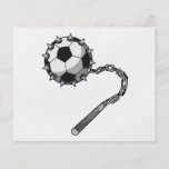 soccer ball spike mace graphic personalized flyer