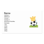 Soccer Ball Wearing Crown T-shirts and Gifts Business Cards