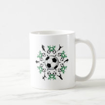 SOCCER BALLS COFFEE MUG