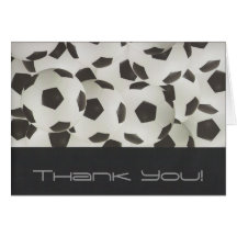 Soccer Balls-Thank You Cards