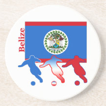 Soccer Belize Drink Coasters
