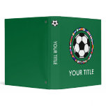 Soccer Vinyl Binder