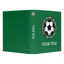 Soccer Vinyl Binder