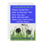 Soccer Birthday Party Invite invitations