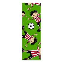 Soccer Boy Football Bookmark Business Card Templates