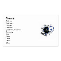Soccer Burst T-shirts and Gifts Business Cards