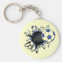 Soccer Burst T-shirts and Gifts Keychain