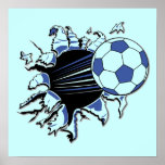 Soccer Burst T-shirts and Gifts posters