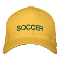 SOCCER cap for fans of the beautiful game Embroidered Hat
