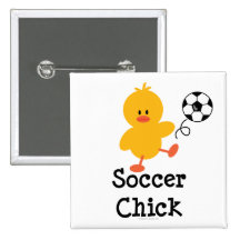 Soccer Chick Button