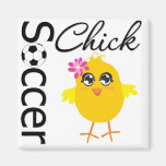 Soccer Chick Refrigerator Magnets