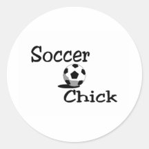Soccer Chick Stickers