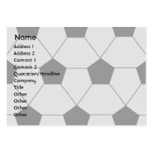 Soccer - Chubby Business Card Template