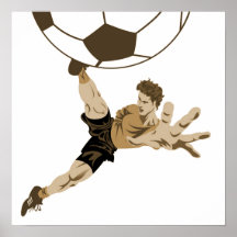 Soccer Close Up T-shirts and Gifts Poster