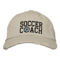 Soccer Coach Cap Embroidered Baseball Caps