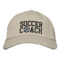 Soccer Coach Cap embroidered hats