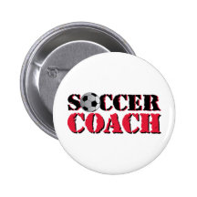 Soccer Coach (red) Pin