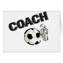 Soccer Coach (Whistle/Ball) Greeting Card