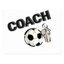 Soccer Coach (Whistle/Ball) Post Cards