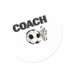 Soccer Coach (Whistle/Ball) Stickers