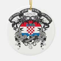 Soccer Croatia Christmas Ornament