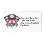 Soccer Croatia Personalized Shipping Labels