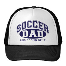 Soccer Dad and proud of it! - Navy Blue Mesh Hat