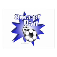 Soccer DAD Postcard