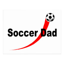 Soccer Dad (Rd/Blk) Post Cards