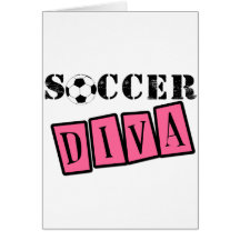 Soccer Diva Greeting Cards