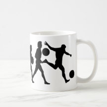 Soccer evolution coffee mug