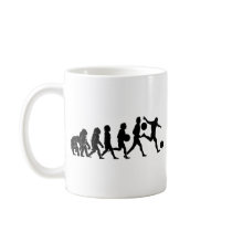 Soccer evolution coffee mug