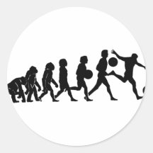 Soccer evolution sticker