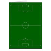 soccer field greeting cards
