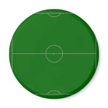 soccer field fridge magnet